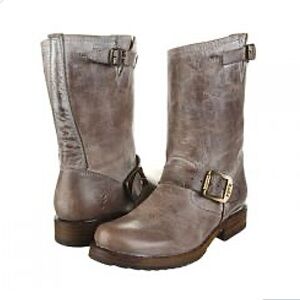 FRYE -RARE COLOUR Veronica Shorties Leather Buckle Boots